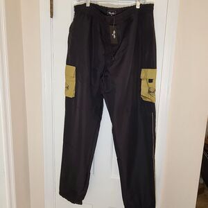 Primitive Mens X Independent Skateboard Global Tech Nylon Jogger Pants Size...